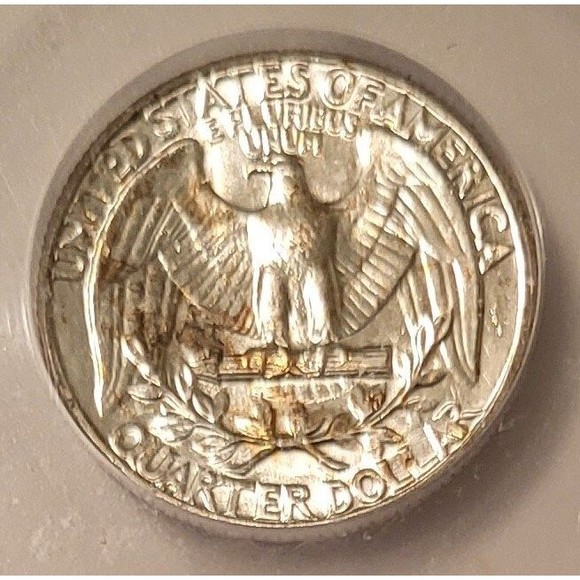 1963 Washington Quarter Unc MS67+ ICG Toning - Picture 4 of 4